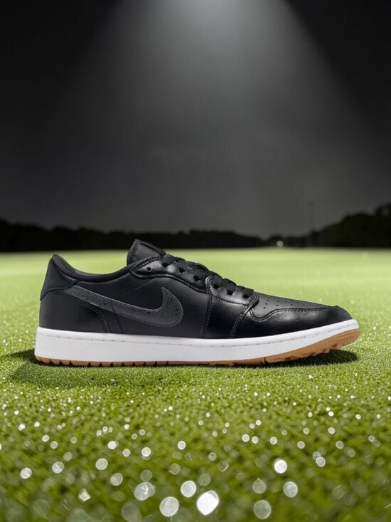 Air Jordan 1 Low Golf Shoes Mens Size 7.5 Black/Gum DD9315 005 (NEW) main image 6